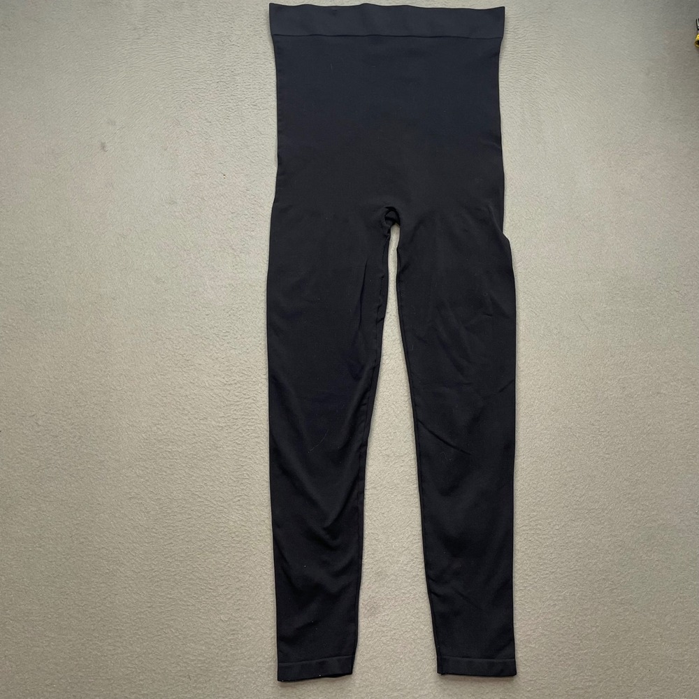 Blanqi Women Maternity Leggings Nylon Spandex Medium Black Compression Support